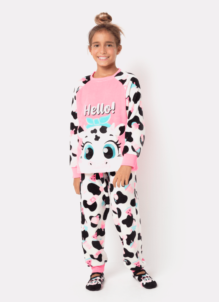 Pijama-Manga-Longa-Menina-Teen-Soft-Vaca
