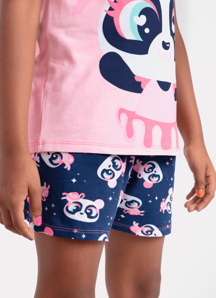 Pijama-Manga-Curta-Menina-Teen-Viscolycra-Panda-Bailarina