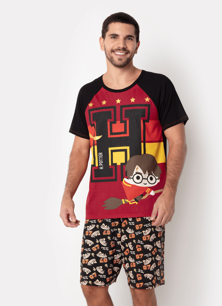 Pijama-Manga-Curta-Masculino-Viscolycra-Harry-Potter