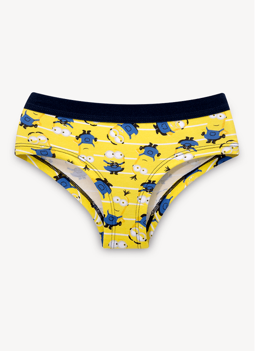 Calcinha Caleçon Algodão Menina Minions