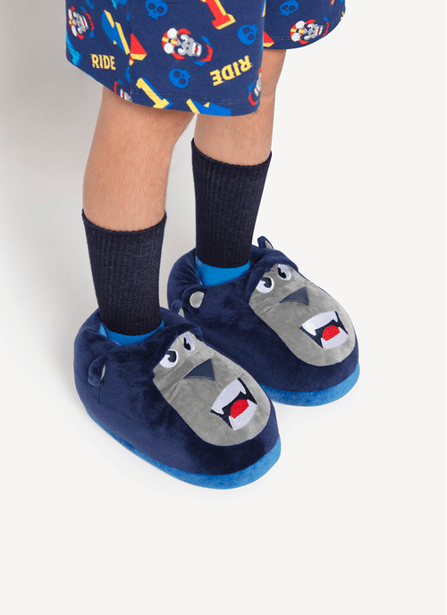 Pantufa Menino Teen Gorila Rider