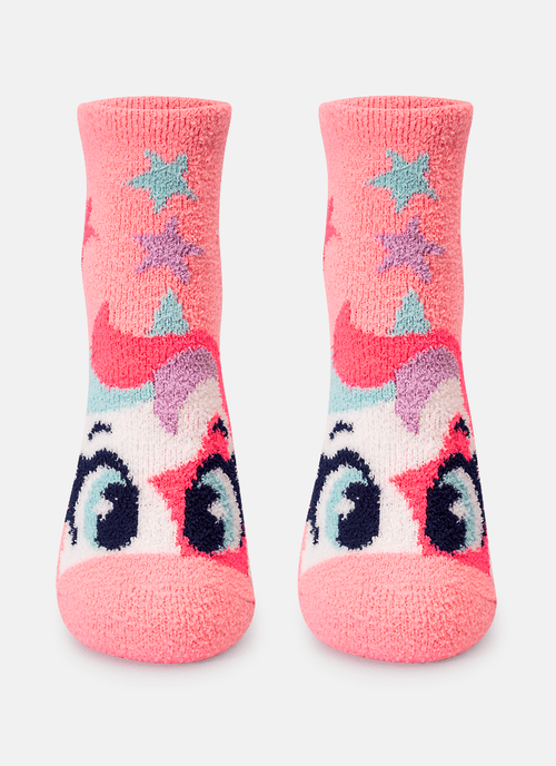 Meia Soquete Menina Unicórnio PopStar