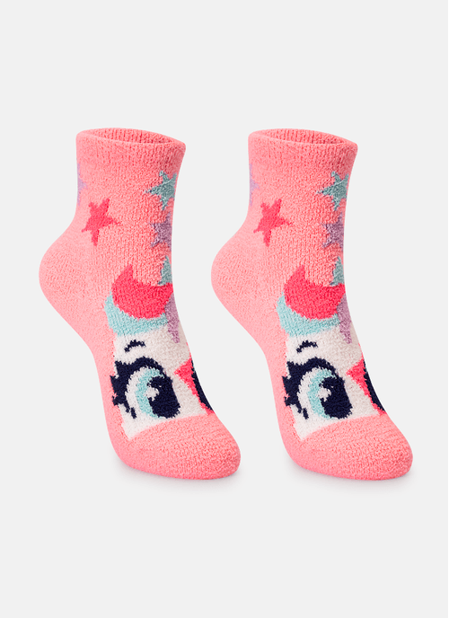 Meia Soquete Menina Unicórnio PopStar