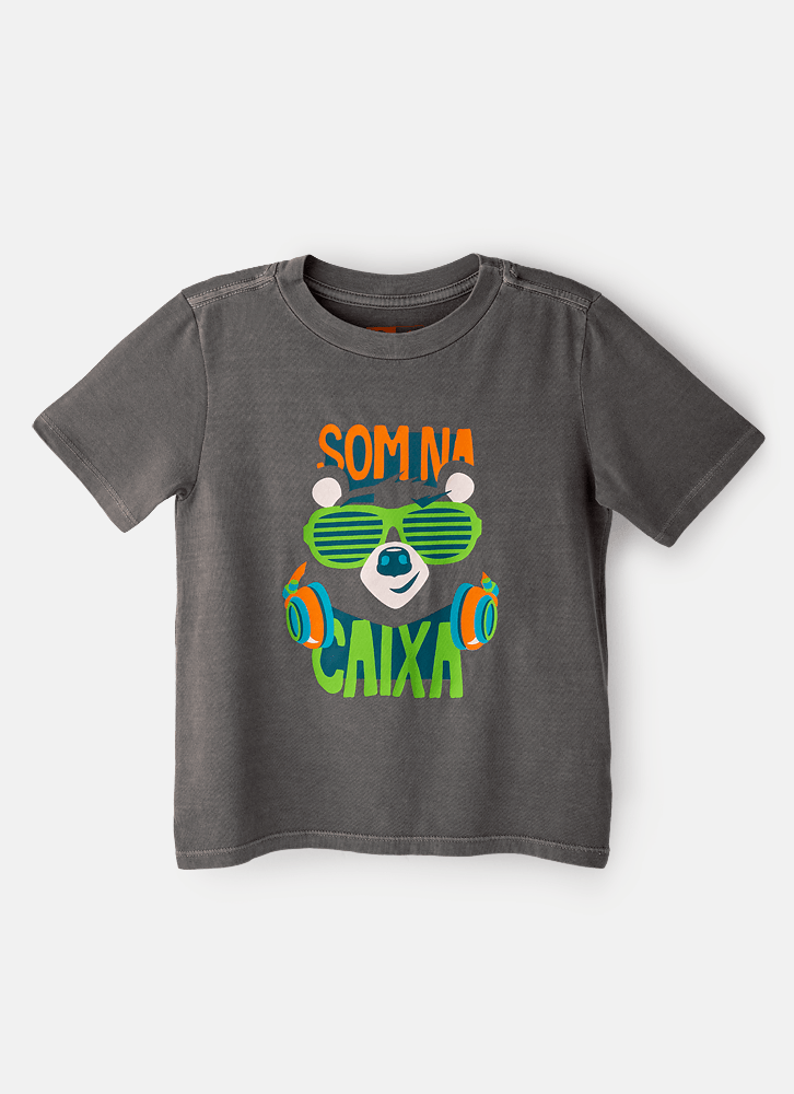 Camiseta-Infantil-Manga-Curta-Algodao-Guaxinim-Music