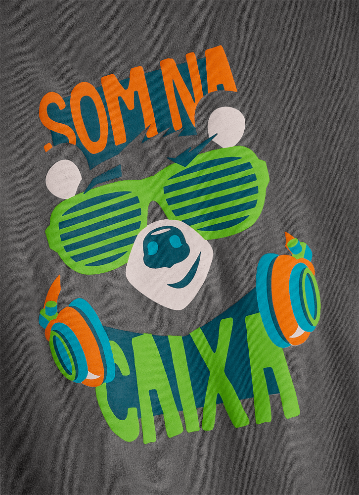 Camiseta-Infantil-Manga-Curta-Algodao-Guaxinim-Music