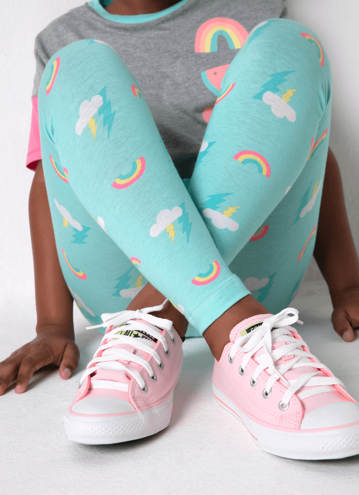 Calca-Legging-Menina-Cotton-Nuvem-E-Arco-iris