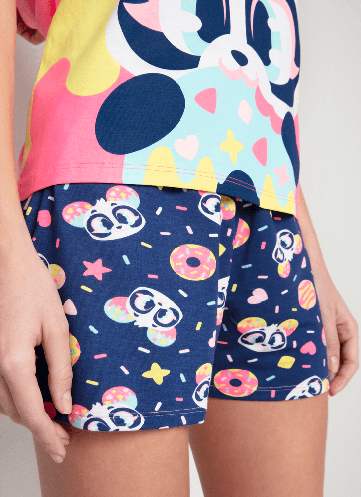 Pijama-Manga-Curta-Viscolycra-Feminino-Panda-Donuts