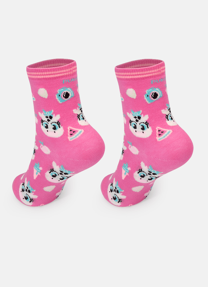 Meia-Soquete-Cano-Medio-Menina-Vaca