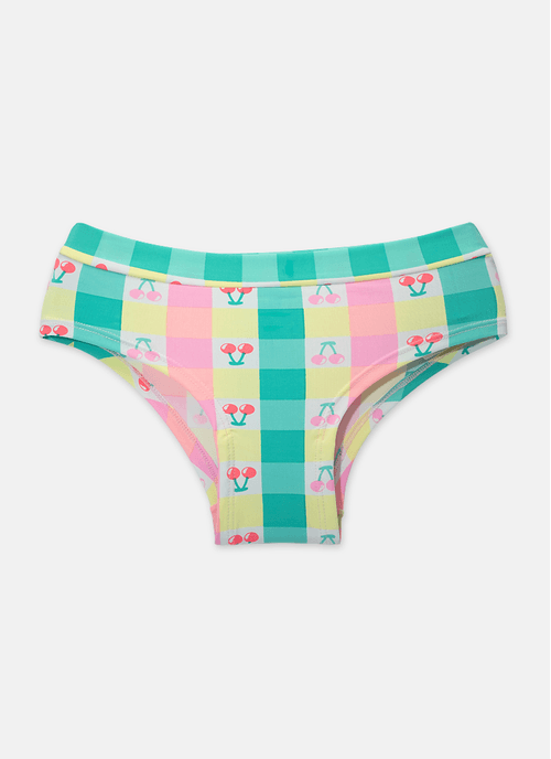 Calcinha Boneca Menina Teen Microfibra Unicórnio Cherry