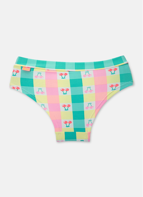 Calcinha Boneca Menina Teen Microfibra Unicórnio Cherry