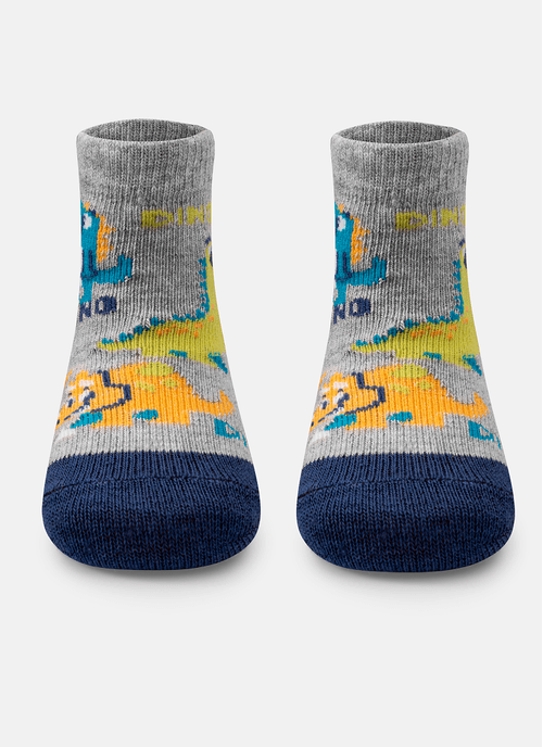 Meia Menino Soquete Cano Médio Dino Surf