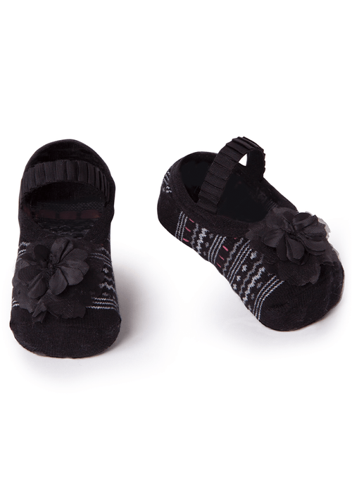 Meia Menina Sapatilha com aplique