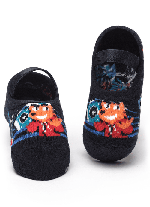 Meia Menino Sapatilha com Antiderrapante Urso