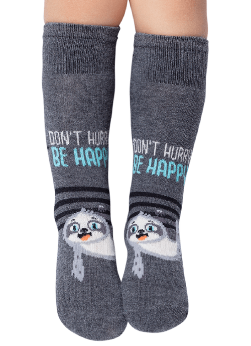 Meia Menino Soquete Cano Médio Preguiça