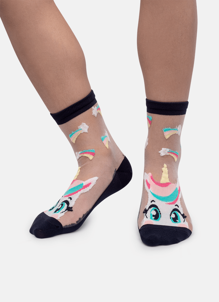 Meia-Soquete-Transparente-Infantil-Unicornio