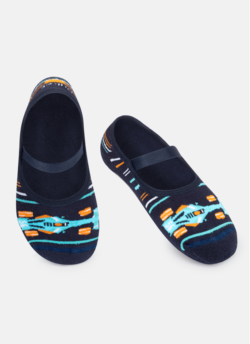 Meia Menino Sapatilha com sola emborrachada Carros