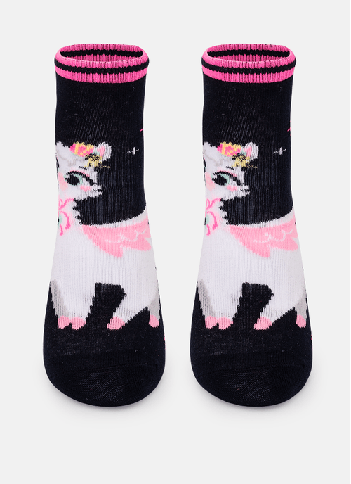 Meia Soquete Cano Curto Infantil Lhama Secret