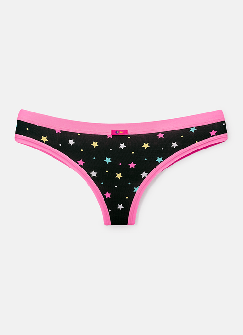 Calcinha Fio Dental Microfibra Feminina Cisne Rainbow