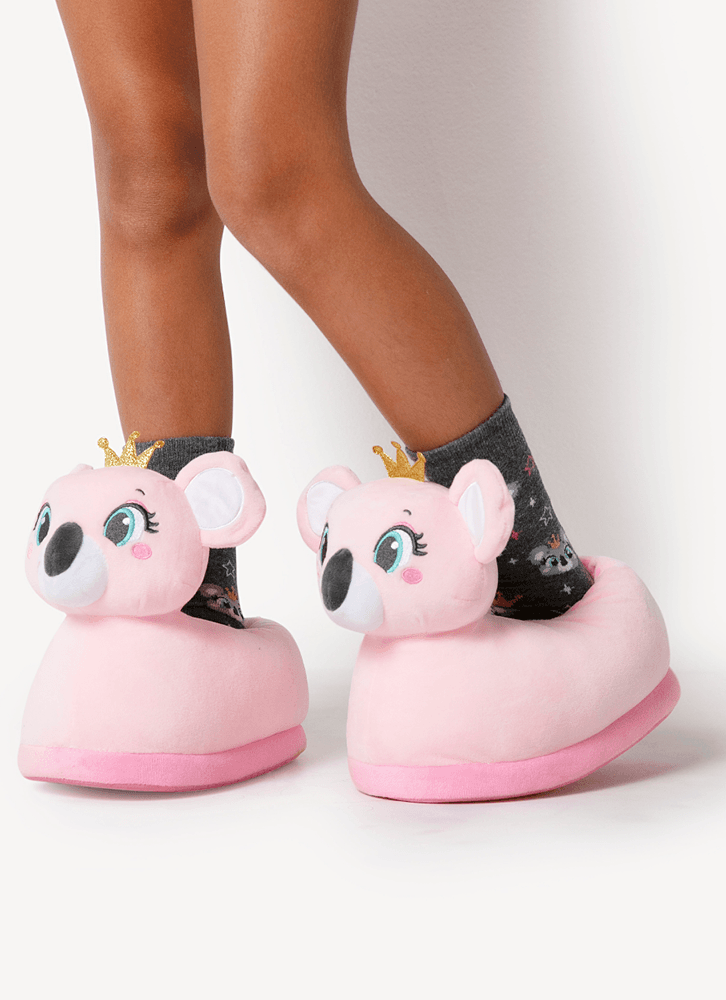 Pantufa-Menina-Coala-Princess