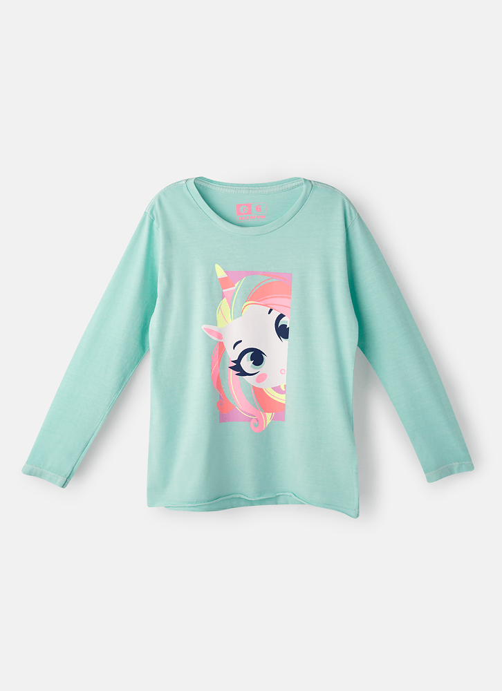 Camiseta-Infantil-Manga-Longa-Algodao-Unicornio-Shine