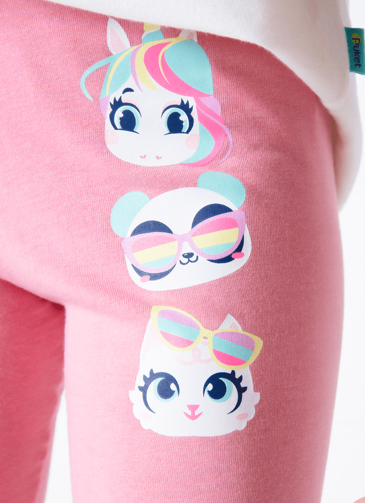 Calca-Legging-Infantil-Cotton-Multibichos-Lisa