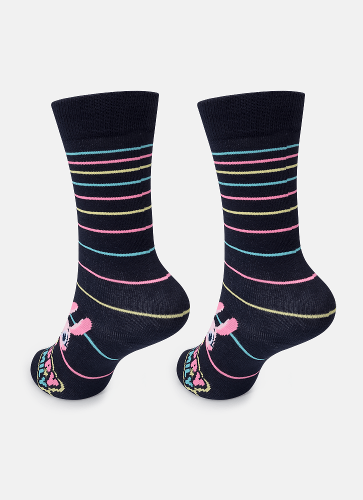 Meia-Cano-3-4-Infantil-Unissex-Familia-Coelho