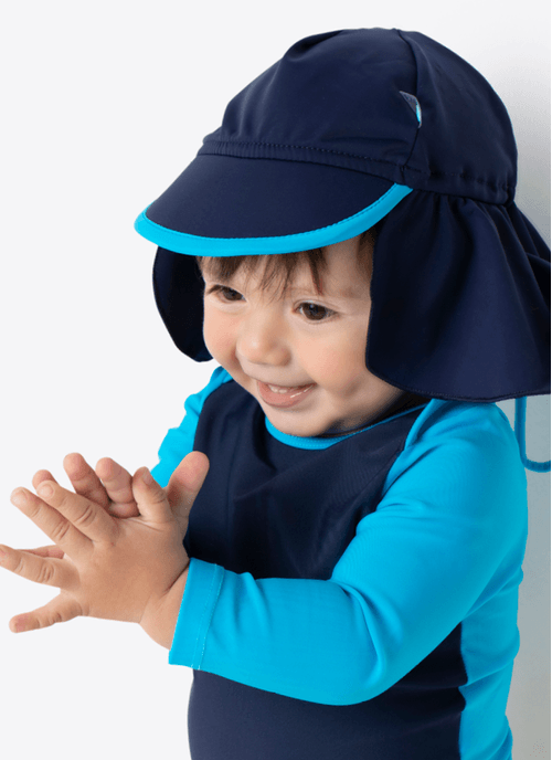 Chapéu Praia com Proteção Solar Bebê Menino