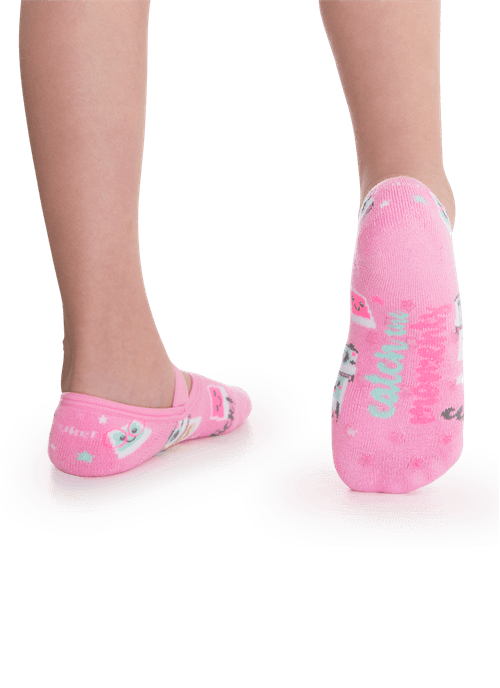 Meia Sapatilha Menina Antiderrapante Polaroid