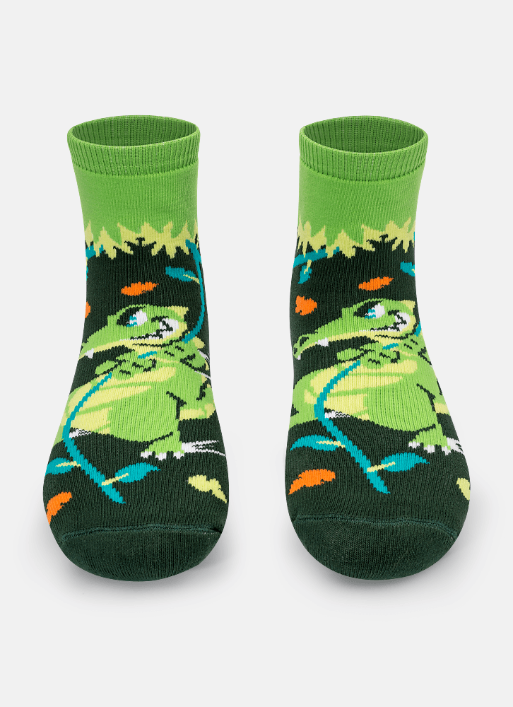 Meia-Soquete-Com-Sola--Emborrachada-Menino-Jacare-Jungle