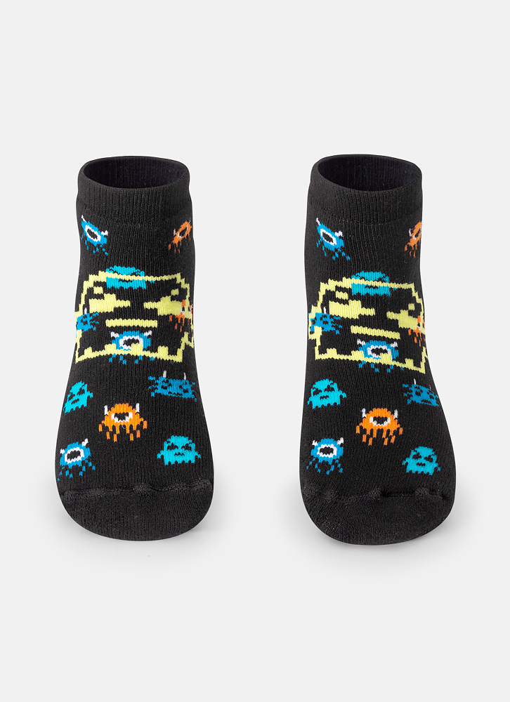 Meia-Menino-Soquete-Com-Sola-Emborrachada-Alien-Familia