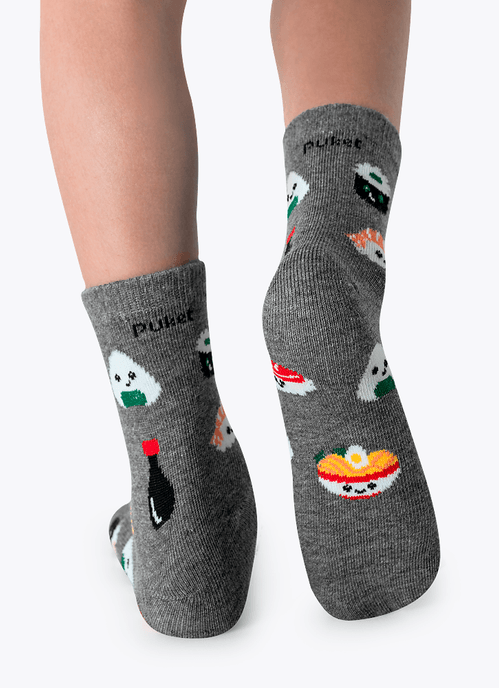 Meia Soquete Cano Curto Infantil Sushi
