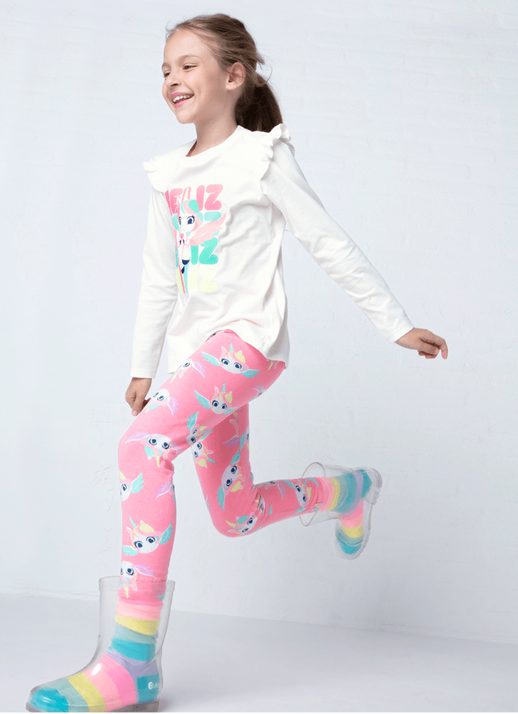 Calça Legging Menina Teen Unicórnio Kawaii - Puket