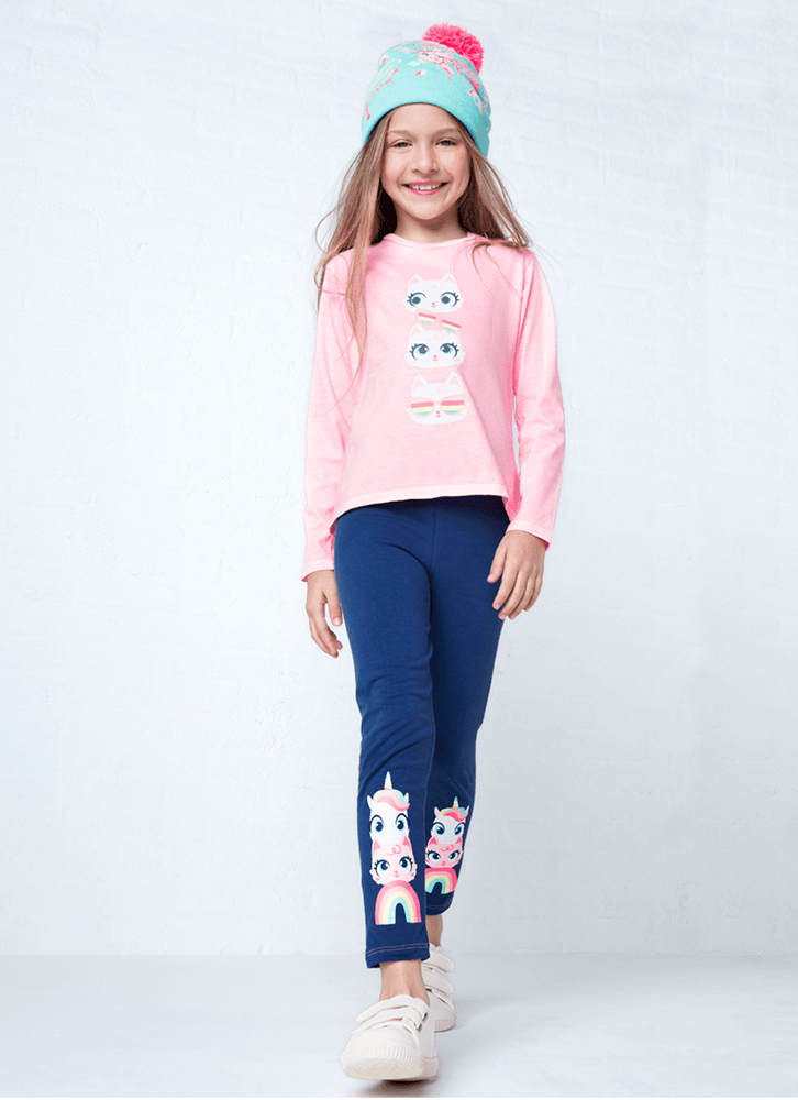 Calca-Legging-Infantil-Cotton-Unicornio-Cat