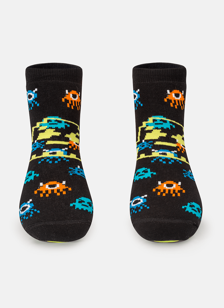 Meia-Menino-Soquete-Com-Sola-Emborrachada-Alien-Familia