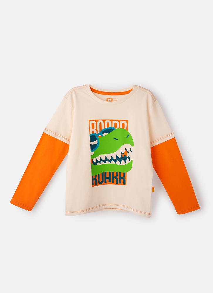 Camiseta-Infantil-Manga-Longa-Algodao-Dino-Surf