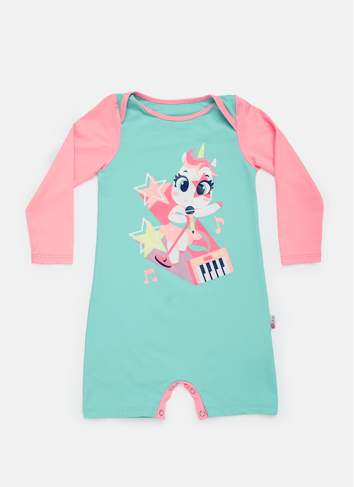 Macacão Menina Unicórnio Music