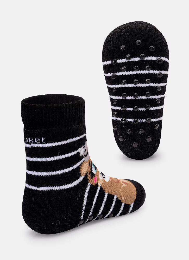 Meia-Soquete-Cano-Medio-Com-Antiderrapante-Bebe-Menino-Urso