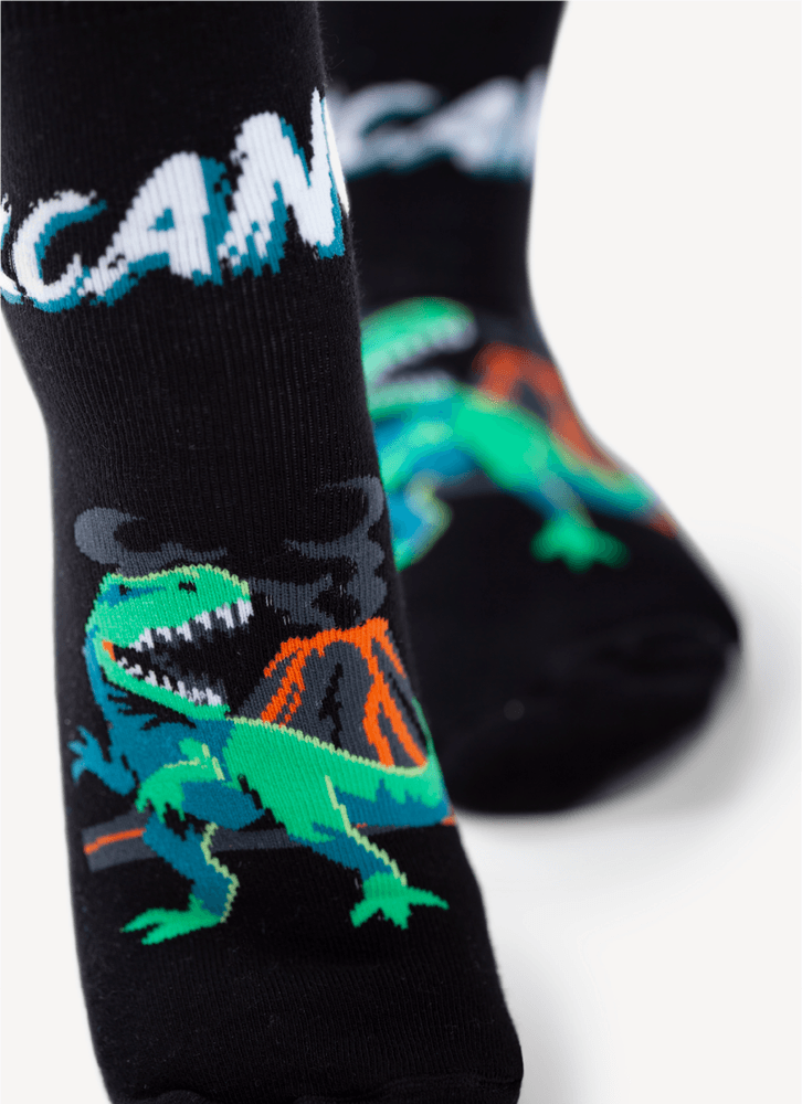 Meia-Menino-Soquete-Com-Sola-Emborrachada-Dino-Vulcao