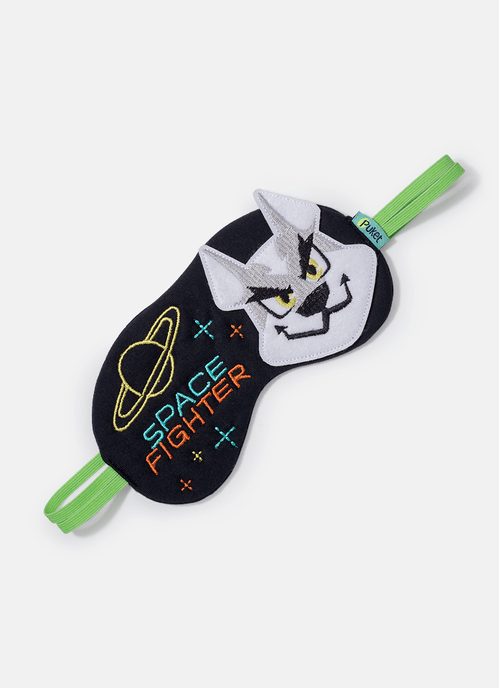 Tapa Olhos Bordado Lobo Space