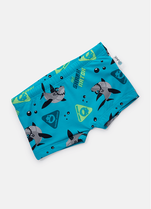 Sunga Bebê Menino Tubarão Robô