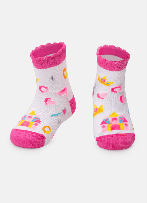 Meia Soquete Bebê Menina Princesa