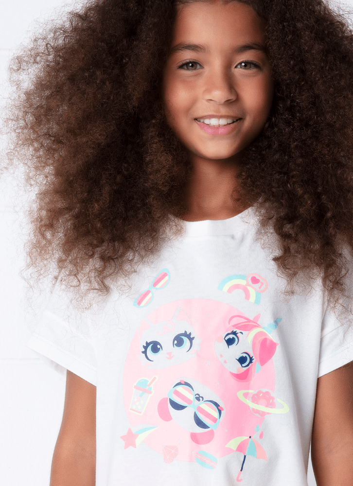 Camiseta-Infantil-Manga-Curta-Algodao-Multibichos