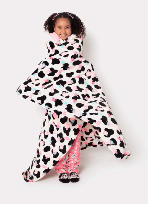 Manta com Capuz Soft Vaca