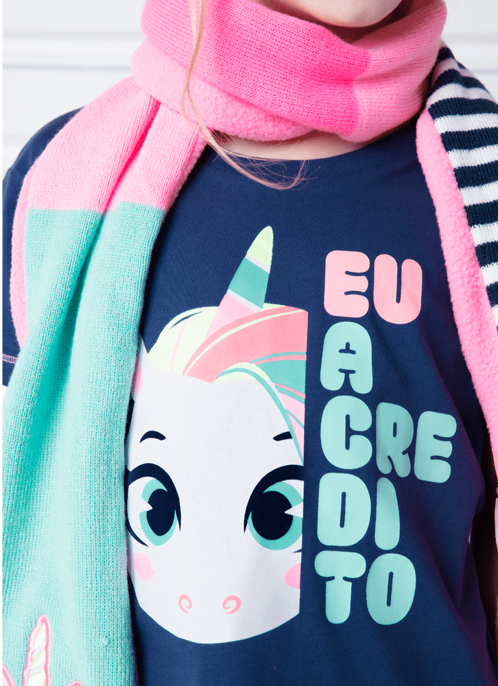 Camiseta-Infantil-Manga-Curta-Algodao-Unicornio-Shine