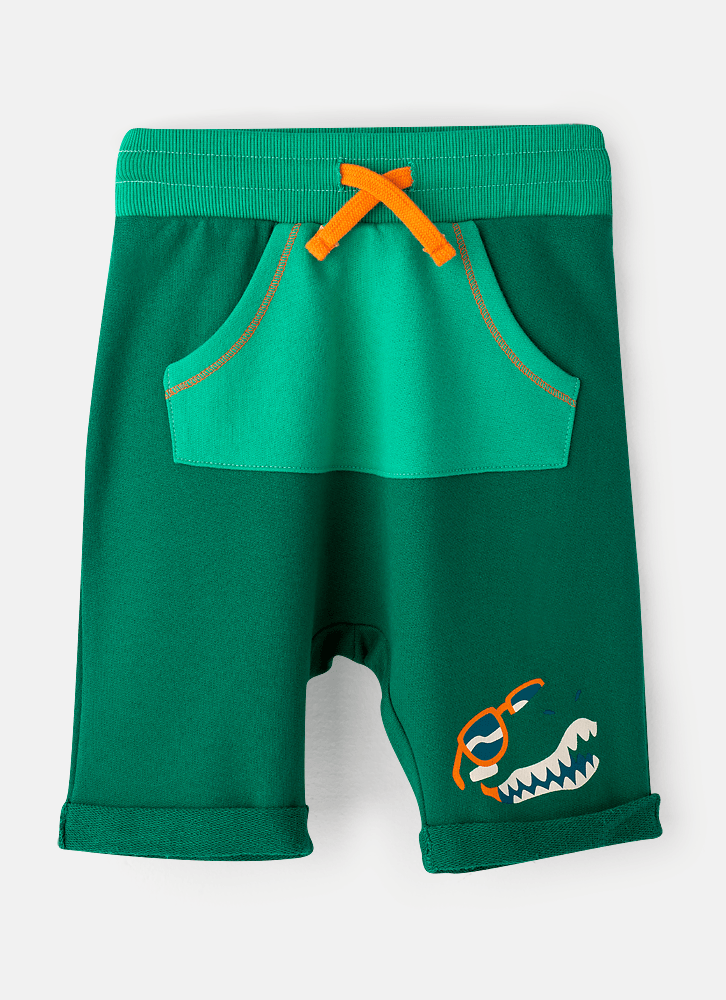 Bermuda-Infantil-Moletom-Dino-Surf