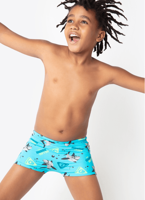 Sunga Menino Tubarão Robô