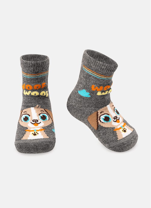 Meia Soquete Bebê Menino Cachorro