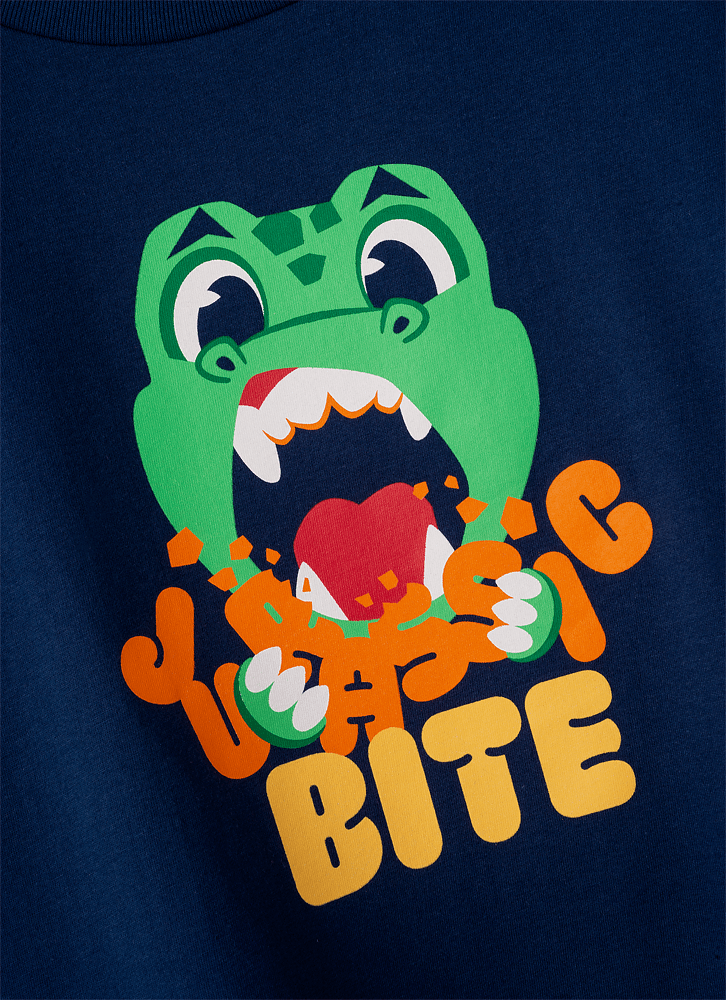 Camiseta-Infantil-Manga-Longa-Algodao-Dino-Food