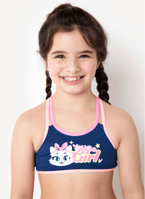 Biquíni Menina com Proteção Solar Gata Power