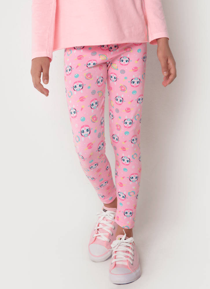 Calca-Legging-Infantil-Cotton-Lhama-Space